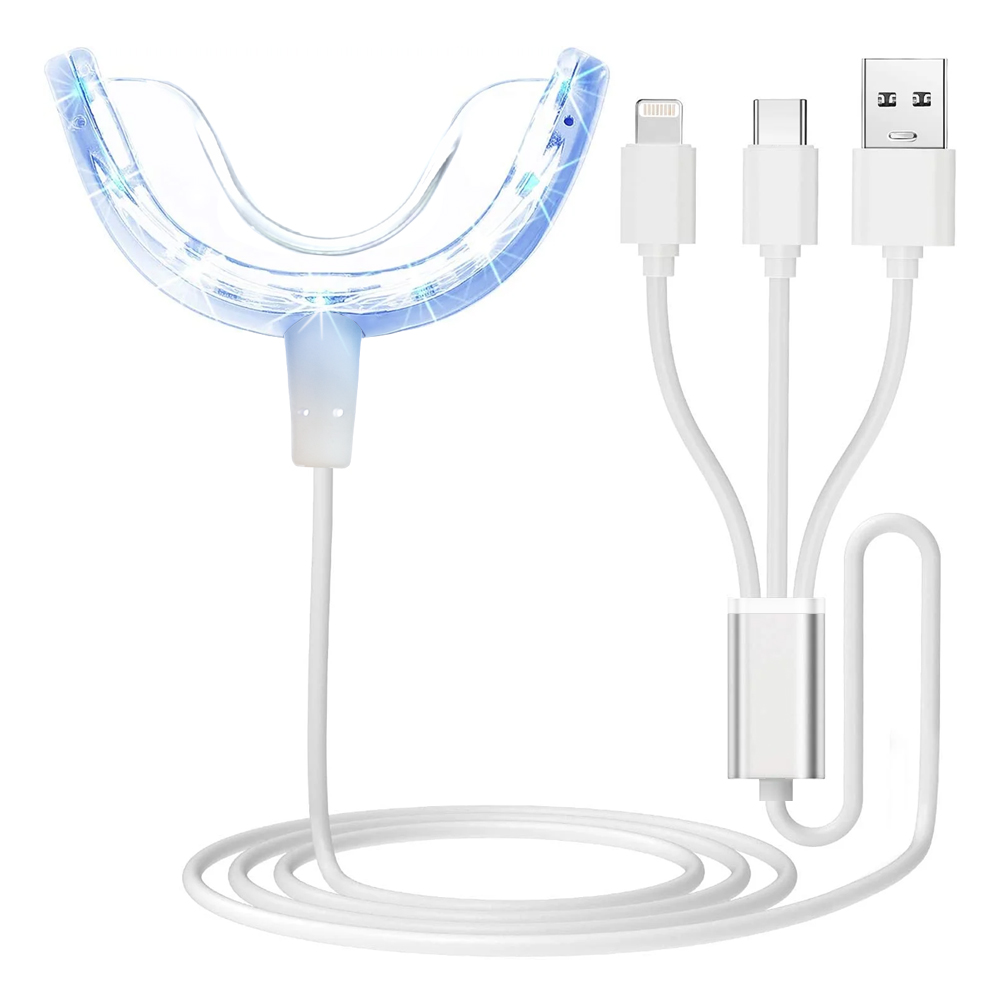 Teeth Whitening With Blue Light - Diş Beyazlatma Hızlandırıcı Işık, 16x Daha