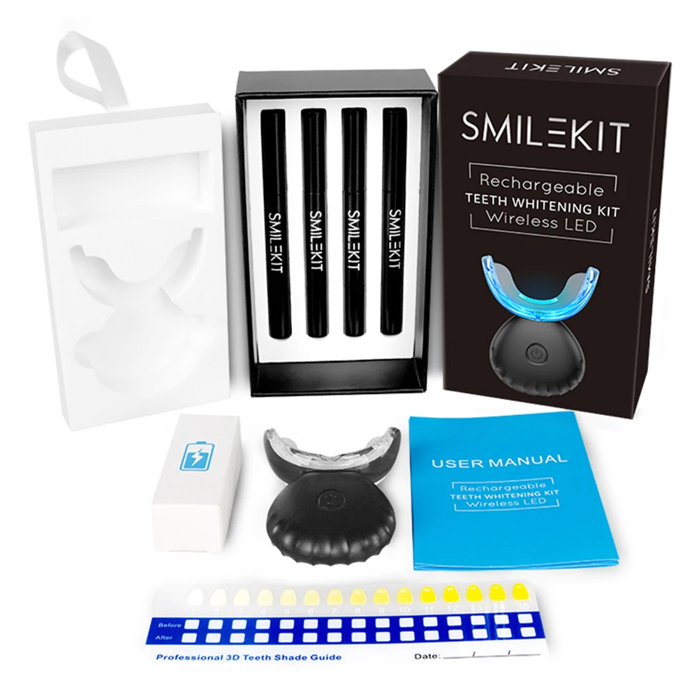 Teeth Whitening With Blue Light - Diş Diş Beyazlatma Kiti Mini 16