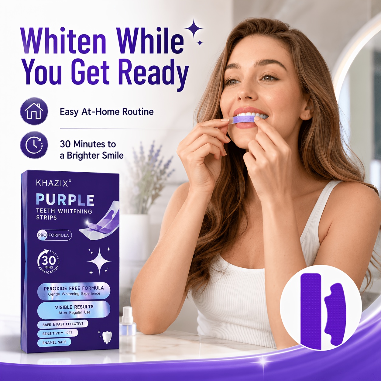 1/10 çift Mor Diş Beyazlatma Ş - Teeth Whitening Street incelemesi ve fiyatı