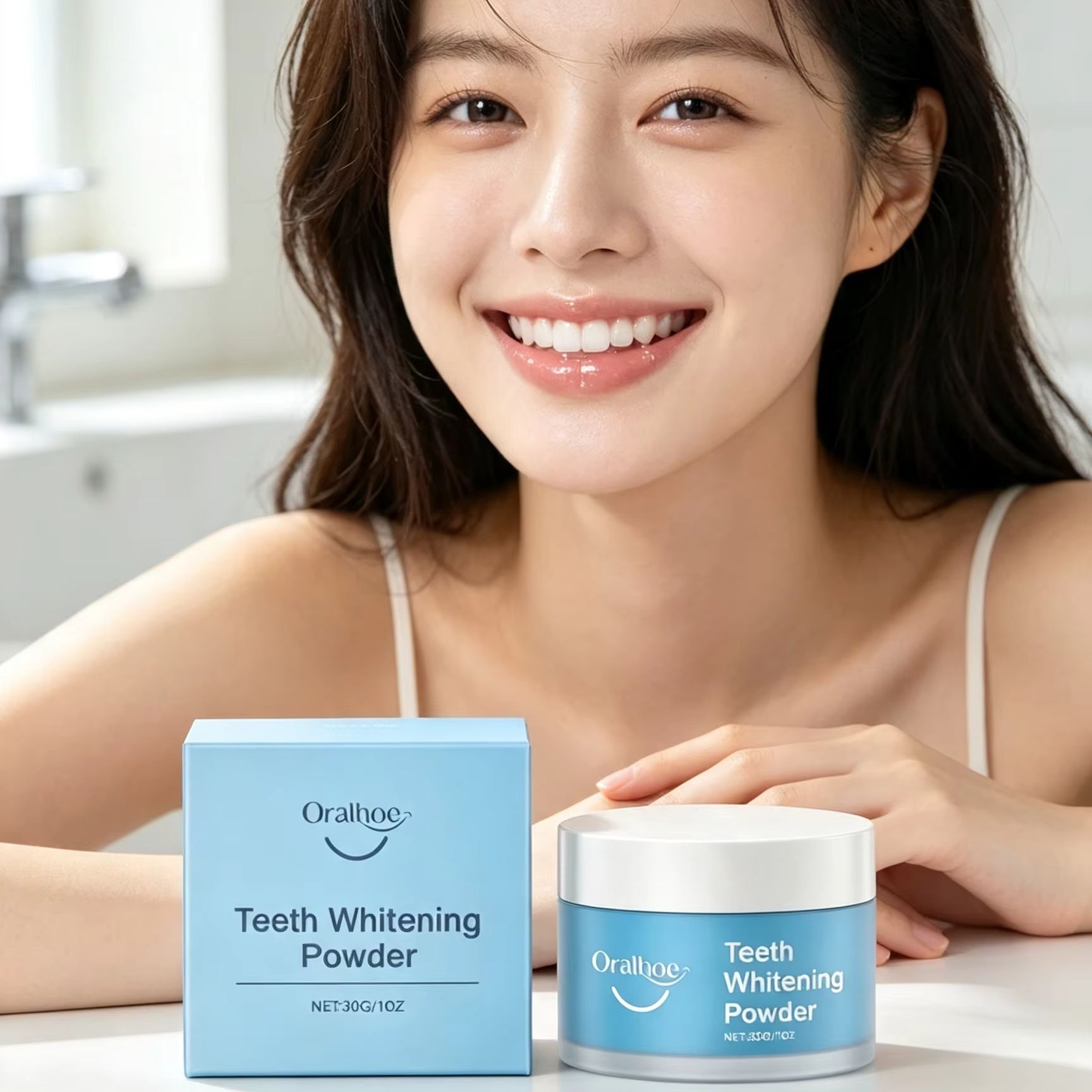 Oralhoe Diş Tozu, Dişleri Fırç - Teeth Whitening Co incelemesi ve fiyatı